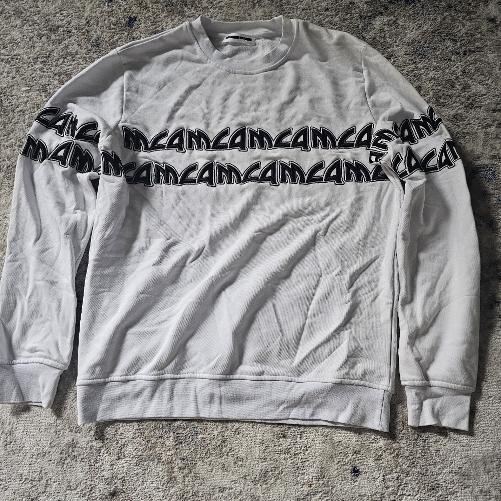 Alexander McQueen Spellout Sweatshirt Size US Large Slim Made in Italy 🇮🇹